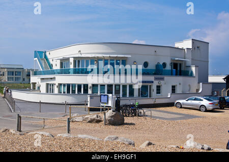 Marine Café, Milford on Sea, Hampshire, Inghilterra Foto Stock