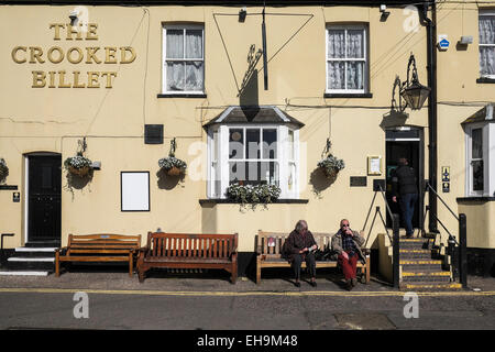 Il Crooked Billet pub di Leigh on Sea in Essex. Foto Stock