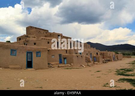 Taos Pueblo nel Nuovo Messico Foto Stock