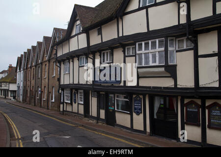 Aylesford High Street nel Kent Foto Stock