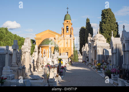 Cimitero sulla Collina del Castello (Cimetière Colline du Château) Nice Foto Stock