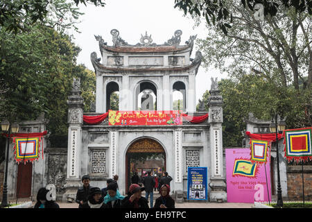 Tempio della Letteratura,Ha Noi,Hanoi, Vietnam. Foto Stock