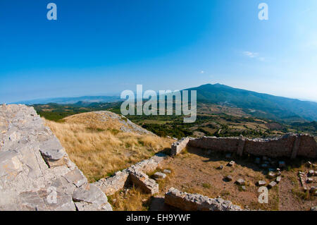 Vista dal Monte Labbro. Località: Arcidosso (GR), Toscana, Italia. Foto Stock