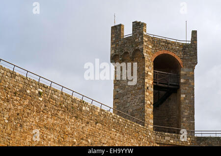 Il castello di Montalcino. Località: Montalcino (SI), Toscana, Italia. Foto Stock