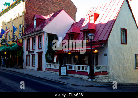 Ristorante Aux Anciens Canadiens Vecchia Quebec City Foto Stock