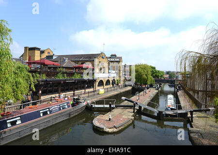 Camden Lock a Londra, Regno Unito Foto Stock