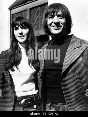 Sonny e Cher, Ritratto, risalente alla fine degli anni sessanta Foto Stock