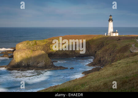 Yaquina Capo Faro, Newport, Oregon, Stati Uniti d'America Foto Stock