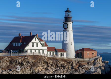 Portland Head Light faro Foto Stock