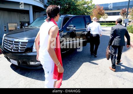 B. Howard arriva a Santa Monica Airport offre: B. Howard dove: Santa Monica, California, Stati Uniti quando: 05 Set 2014 Foto Stock