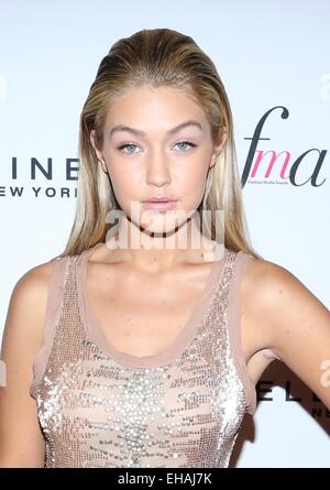 Il quotidiano fila anteriore presenta la seconda edizione di Fashion Media Awards (FMAS) - Arrivi con: Gigi Hadid dove: New York New York, Stati Uniti quando: 05 Set 2014 Foto Stock