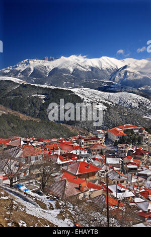 Livadi village, Comune di Elassona, Larisa, Tessaglia, Grecia. Foto Stock