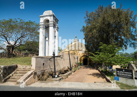 Vecchio campanile, vicino al Museo Marittimo di Fort Galle, Sri Lanka, Asia Foto Stock