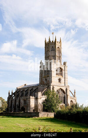 Chiesa di Santa Maria e di tutti i santi, Fotheringhay, Northamptonshire, Inghilterra Foto Stock