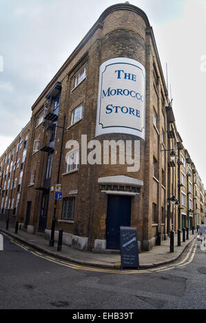 Il Marocco Store magazzini convertito in appartamenti, Marocco Street, Bermondsey, Londra, Inghilterra Foto Stock