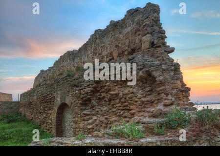 Cittadella sul Dniester estuario Foto Stock