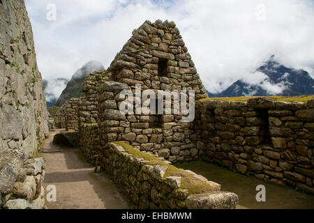 Machu Picchu, Cusco Regione, Provincia di Urubamba, Machupicchu distretto, Perù Foto Stock