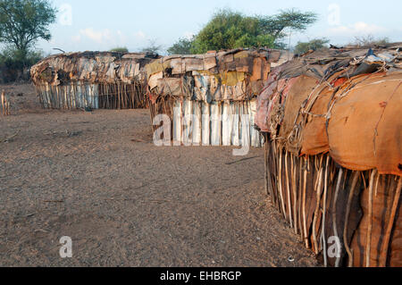 Samburu abitazioni, Archer area Post, Kenya Foto Stock