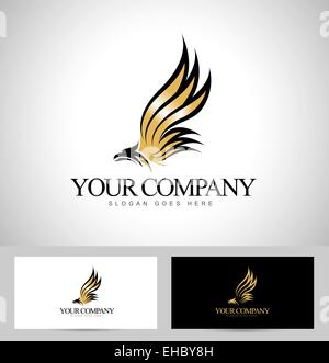 Logo Eagle Vector. Creative logo astratto di un aquila Foto Stock