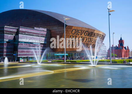 Millennium Centre Cardiff Bay Foto Stock