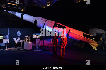 Praga, Repubblica Ceca. Xii Mar, 2015. Apertura del Gateway per spazio mostra a Praga Repubblica Ceca, Marzo 12, 2015. © Katerina Sulova/CTK foto/Alamy Live News Foto Stock