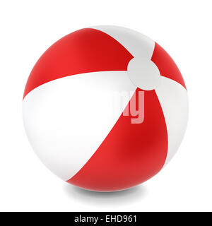 Pallone da mare. 3d'illustrazione su sfondo bianco Foto Stock
