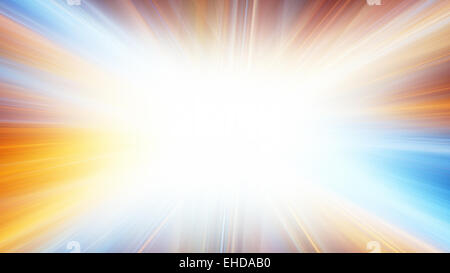 Abstract sfondo orizzontale con flash luminosi Foto Stock