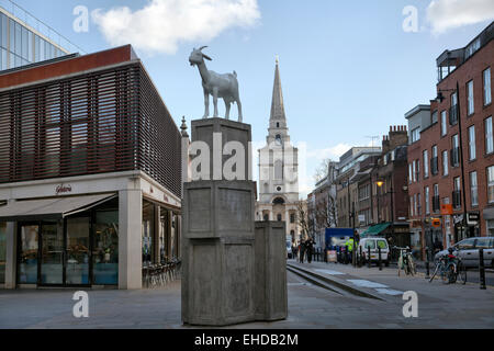 Old Spitalfields , la Chiesa di Cristo visto dal Brushfield Street - London REGNO UNITO Foto Stock