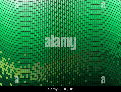Mosaico astratto sfondo verde Foto Stock