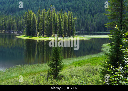 Piccola isola su come Foto Stock