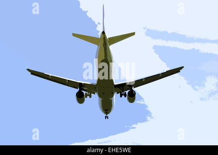 A partire in aereo Foto Stock