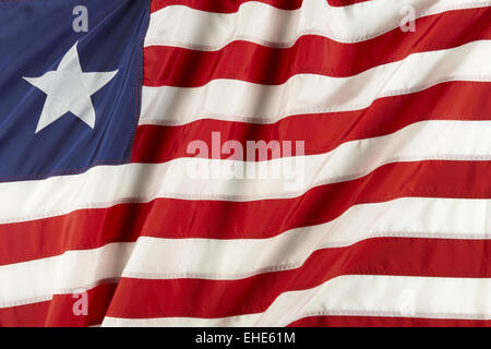 Bandiera della Liberia Foto Stock