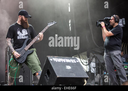 Viveiro, SPAGNA: Palanca performing live il primo giorno del Festival di risurrezione Fest in Viveiro, giovedì, lug. 31, 2014. Dotato di: Jeff Golden dove: VIVEIRO, Spagna Quando: 31 Lug 2014 Foto Stock