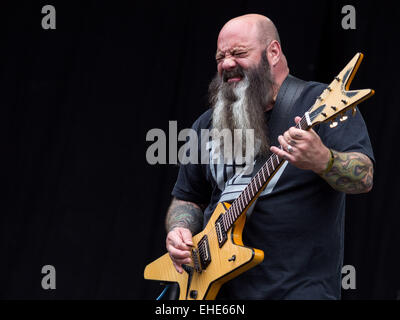 Viveiro, SPAGNA: Palanca performing live il primo giorno del Festival di risurrezione Fest in Viveiro, giovedì, lug. 31, 2014. Dotato di: Kirk Windstein dove: VIVEIRO, Spagna Quando: 31 Lug 2014 Foto Stock