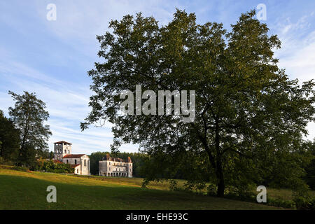 Abbazia romanica Chancelade, Aquitaine, Francia Foto Stock