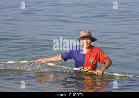 I pescatori in Vietnam Foto Stock