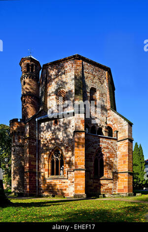 Antica abbazia, Mettlach, Saarland, Germania Foto Stock