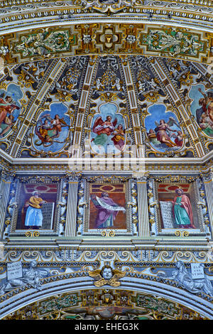 La basilica di Santa Maria Maggiore, Bergamo, Italia Foto Stock