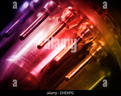 Macro di un tubo a raggi catodici Foto Stock