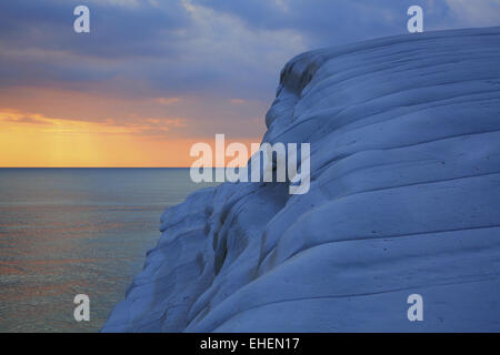 White reef a Realmonte, Sicilia, Italia Foto Stock