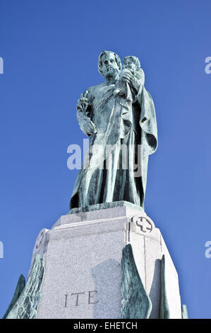 San Giuseppe e Gesù Cristo. Foto Stock