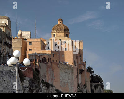 Cagliari, cattedrale, città vecchia, Sardegna Foto Stock