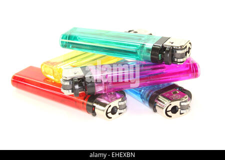 Accendino colorato Foto Stock