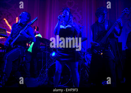 Live Band a Whitby Goth Weekender. Foto Stock