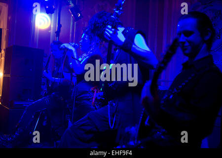 Live Band a Whitby Goth Weekender. Foto Stock