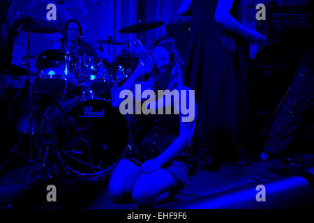 Live Band a Whitby Goth Weekender. Foto Stock