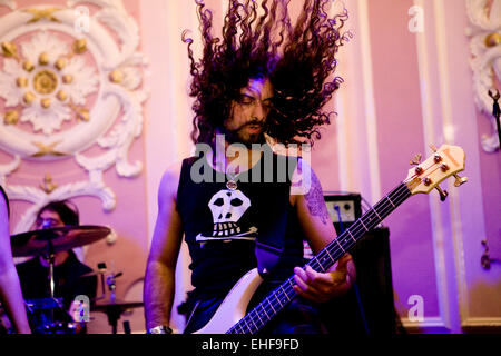 Banda di francese a Whitby Goth Weekender Foto Stock