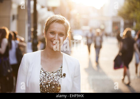 Vogue Fashion's Night Out a Jades store con: Janine Steeger dove: Düsseldorf, Germania Quando: 05 Set 2014 Foto Stock