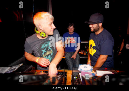 Mistero getti DJing in questione 19 agosto 2009. Foto Stock