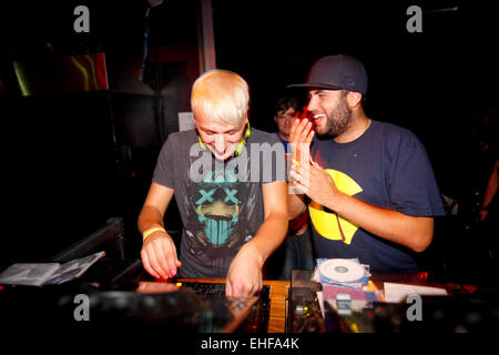 Mistero getti DJing in questione 19 agosto 2009. Foto Stock